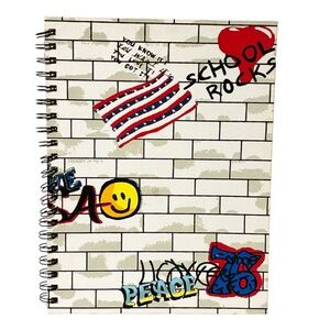 No Boundaries Vintage Y2K Lined Paper Notebook School NEW